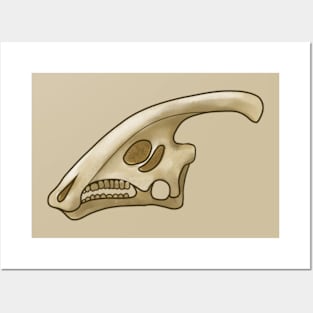 Paralophosaurus Skull Posters and Art